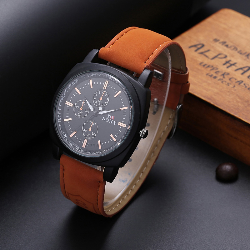 2016 Fashion Casual Sport Watches Men Business Quartz Wrist Watch relojes Man Hour Clock SOXY Brand