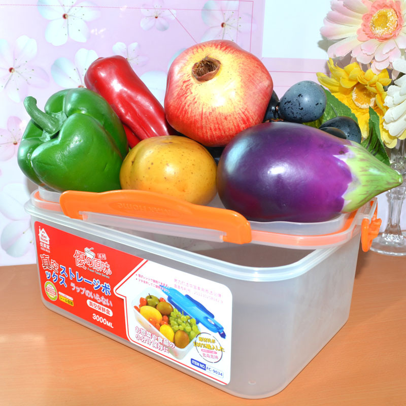 Купить 1 ПК 3 л пластиковые хранения Контейнеры вакуумные пищевой ...