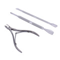 Nail Art Stainless Steel Manicure Cuticle Nipper Spoon Pusher Remover Cutter Nipper Clipper File Trimmer Nail