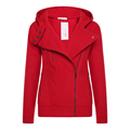 Autumn Winter Women Skinny Zip Hoodie jacket Coat CottonSlim Short Outwear Hot New Long Sleeve Slim
