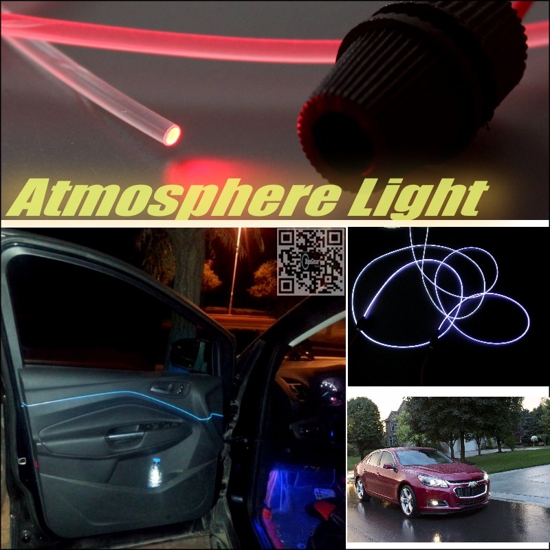 Car Atmosphere Light Fiber Optic Band For Chevrolet Malibu 1997~2015 Furiosa Interior Refit No Dizzling Cab Inside DIY Air light