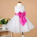 Wholesale Hot Sale Flower Girl Dresses 6 Month 4 Years Baby Girls Party Dress Rose Flowers