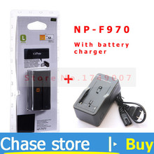 Np-f970 NP 970 NP-F960 перезаряжаемый литиевая батарея + зарядное устройство аккумулятор для Sony NP-F550 F770 жк-тюнер система-f750 F960