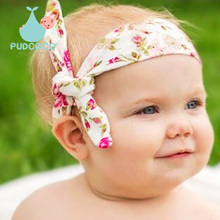 8 Colors Baby Girl Print Top knot Headbands infant newborn elastic Bows Headwear Kids Hair Accessories 2015 New Fashion H126