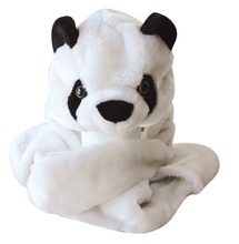 New Fashion Cute Plush White Panda Animal Hat with Paws for Teenagers Winter Hats Free Shipping