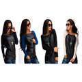 hot sale Spring Autumn Women s Casual Sweatshirts Full Sleeve Pullovers O Neck Street Splicing Style