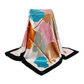 Fashion 90 cm Women Square Scarves Large Imitated Silk Scarves and Stoles Floral Thin Ladies Office