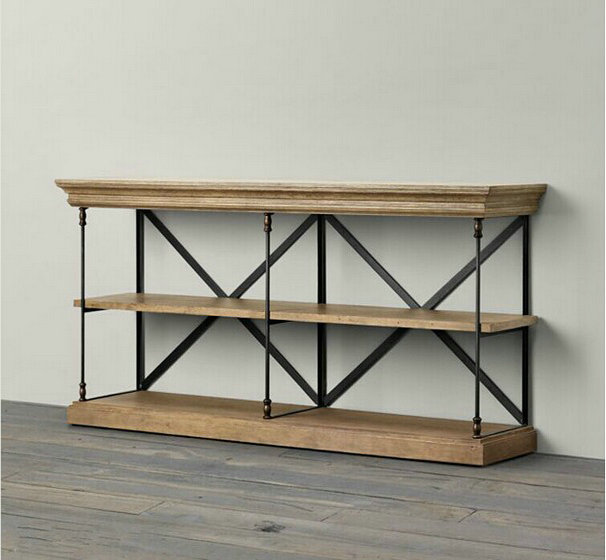 Vintage French country style wrought iron industry to do the old wood