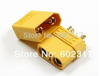 wholesale10pairs/lot XT90 Battery Connector Set 4.5mm Male Female gold plated banana plug Suit For 90-120A current f toy hobbies