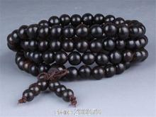 Bulk Wholesale Natural Black Sandalwood 108 prayer beads malas 6mm 8mm Wholesale Natural Wooden Bracelets 10pcs lot Free Shipp