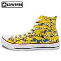 Canvas Sneakers Men Women Converse All Star High Top Hand Painted Shoes Minions Despicable Me Christmas
