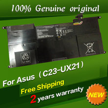 Free shipping C23-UX21 C22-UX21 Original laptop Battery For Asus Ultrabook ZENBOOK UX21 UX21A UX21E 7.4V 4800MAH 35WH