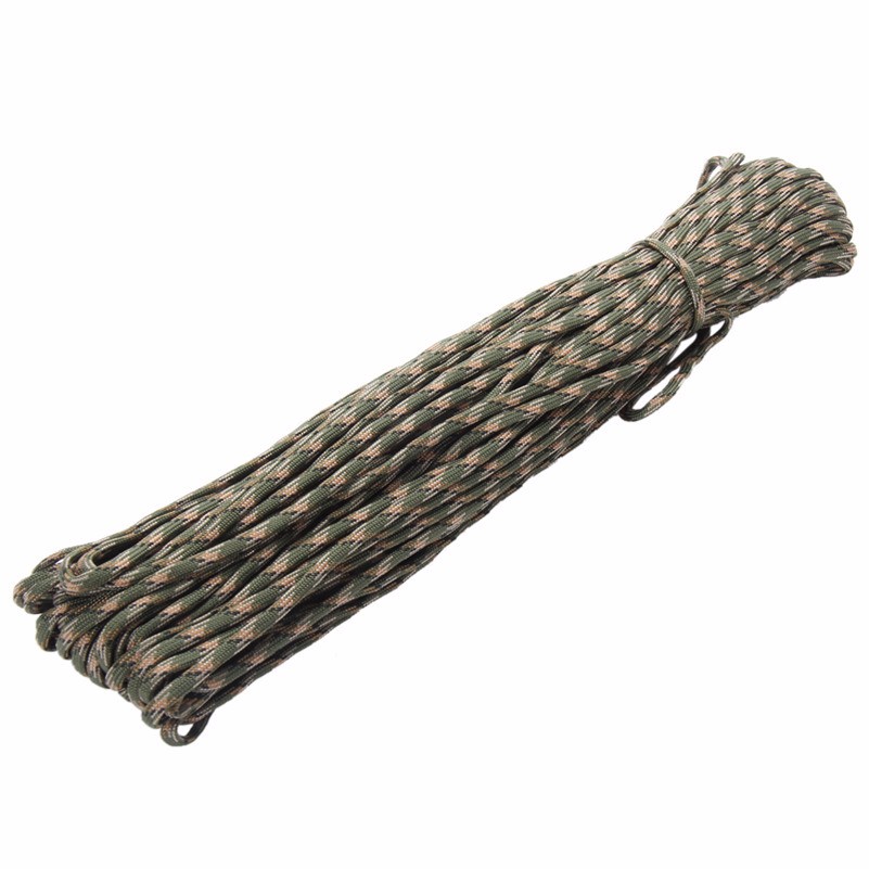 8 colors Paracord 550 Paracord Parachute Cord Lanyard Rope Mil Spec Type III 7Strand 100FT Climbing <font><b>Camping</b></font> survival equipment 8 colors Paracord 550 Paracord Parachute Cord Lanyard Rope Mil Spec Type III 7Strand 100FT Climbing <font><b>Camping</b></font> survival equipment