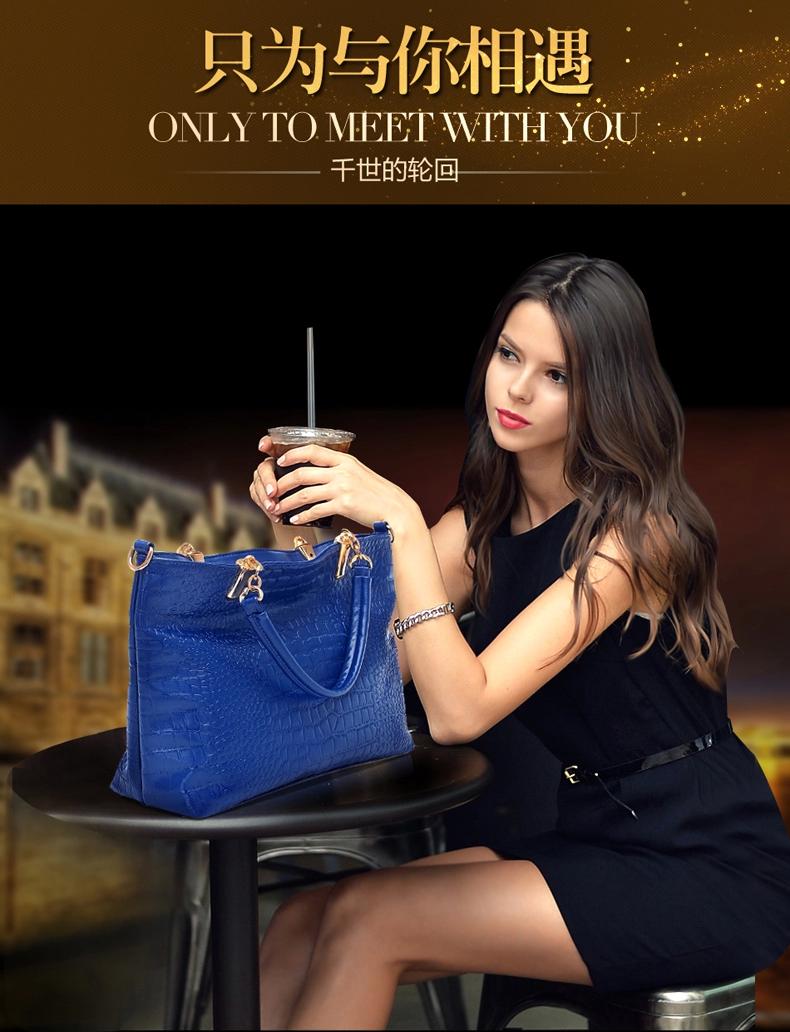 2015 Fashion Brand GENUINE LEATHER Handbag Women Vintage Tote Cow