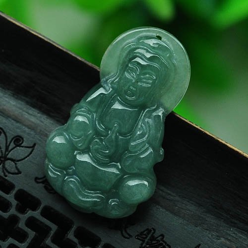 Buy Free shipping! Natural Jade Statue Kuan yin the