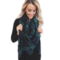 Winter Tartan Female Scarf Designer Checkered Wool Blend Brand Shawls Men Scarves Hot Sale Thicken Soft