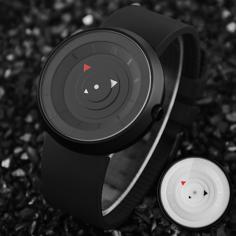 Red Dot concept men women black waterproof fashion casual military sports quartz watches relogio masculino esportivo