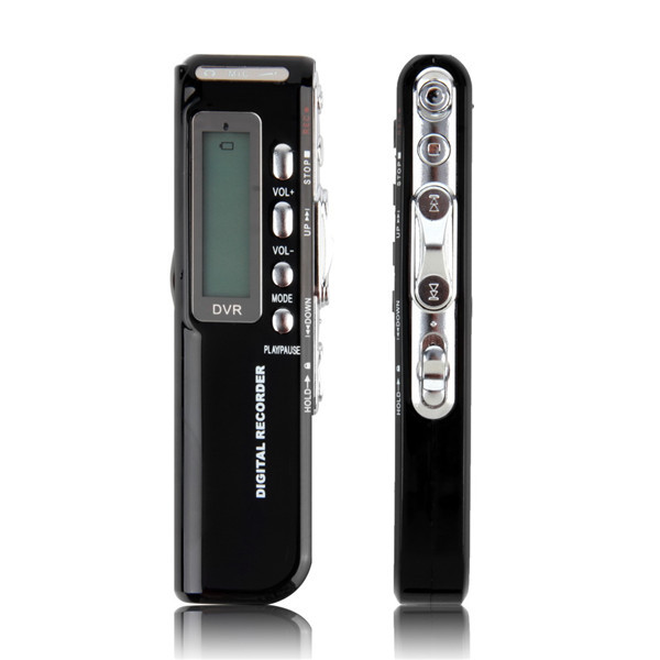 1Set 8GB USB VOR Rechargeable Digital Audio Voice Recorder Pen 650Hr Dictaphone MP3 Player Black gravador