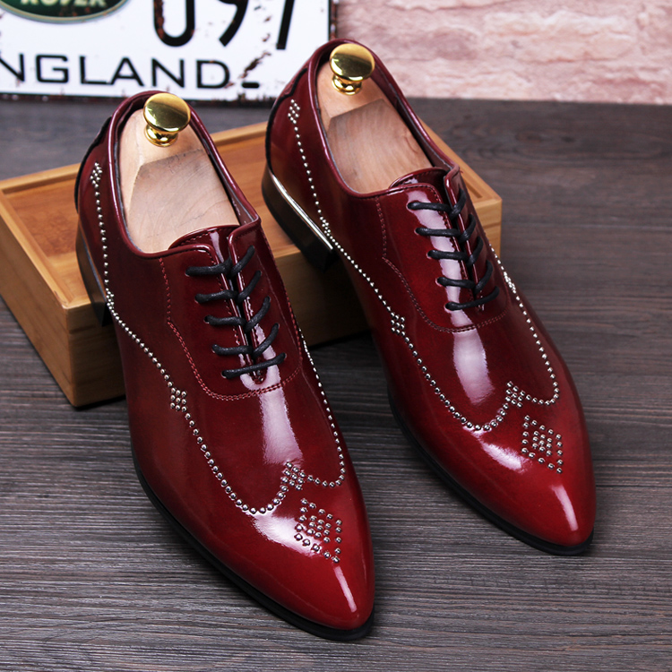 red bottom dress shoes for men, mens spiked shoes