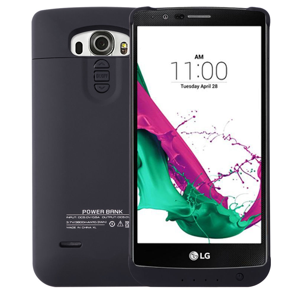 3800mAh Power Bank Case Cover for LG G4 External Portable