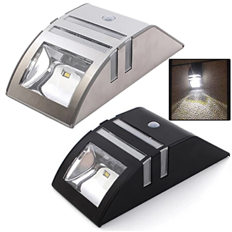 Stainless Steel Solar Human Infrared Motion Sensor Light Outdoor Lights PIR LED Garden Yard Wall Light Lamp K0356 T18 0.4 Stainless Steel Solar Human Infrared Motion Sensor Light Outdoor Lights PIR LED Garden Yard Wall Light Lamp K0356 T18 0.4