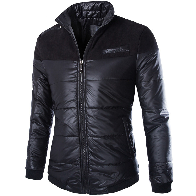 2015 Men's Cotton jacket Winter of Warm Padded Parka Jackets Men Heat Gun Outwear Padded Collar Thick Slim Plus Size M-5XL GN052