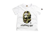 2016 summer brand bape milo head Monkey camouflage pattern cotton short-sleeved children t shirts kid boys clothes sport jerseys