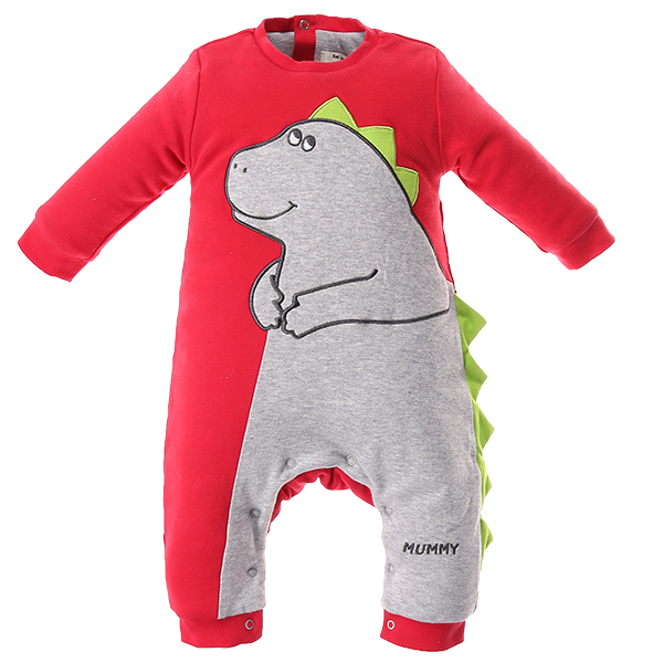 Kids Love Mummy 3pcs/lot One Piece Romper Infant Baby O-Neck Baby Boys Girls Unisex Character Dragon 100% Finely-Combed Cotton