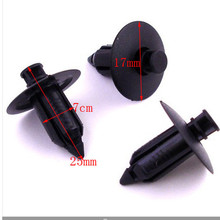 10pcs Universal Auto Car Parts Panel Trim Clips Plastic Rivet Fastener Black auto fasteners for cars