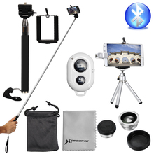 Bluetooth Remote Control + Monopod Holder Tripod Lens For Mobile Cell Phone DC540