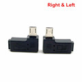 NEW 9mm Long plug Connector 90 Degree Right Left Angled Micro USB 2 0 5Pin Male