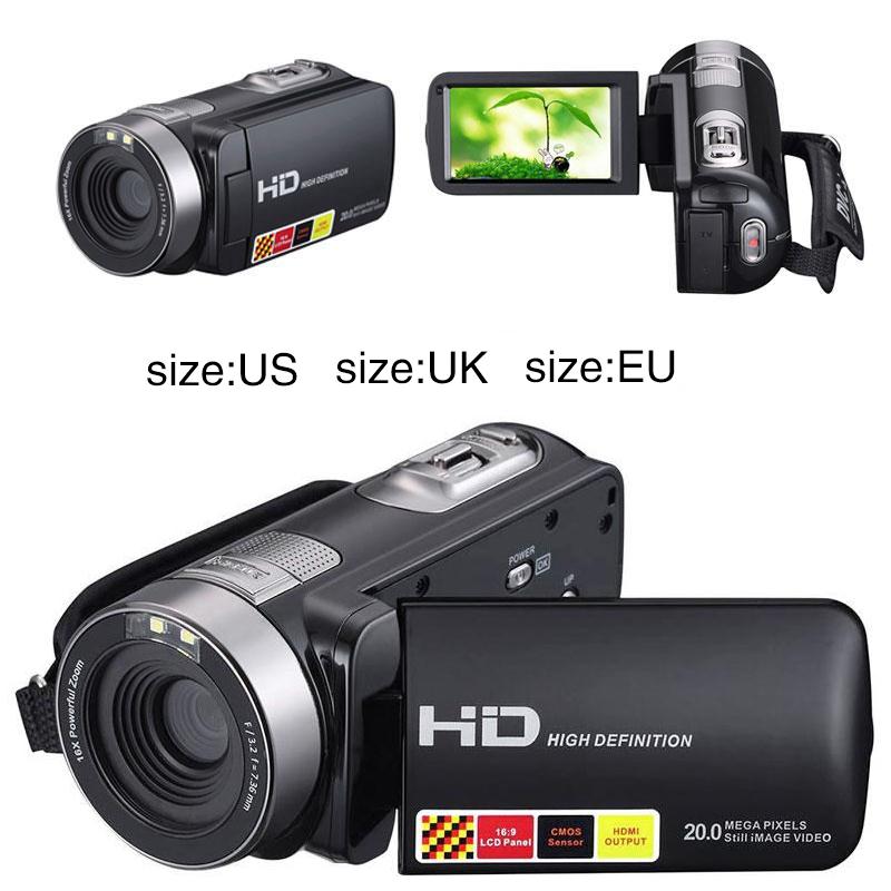 High Quality 1080P HD Night Vision Black Digital Camera Video DV 3.0/'/' 16x Zoom Cam US/EU/UK Plug For Option High Quality 1080P HD Night Vision Black Digital Camera Video DV 3.0/'/' 16x Zoom Cam US/EU/UK Plug For Option