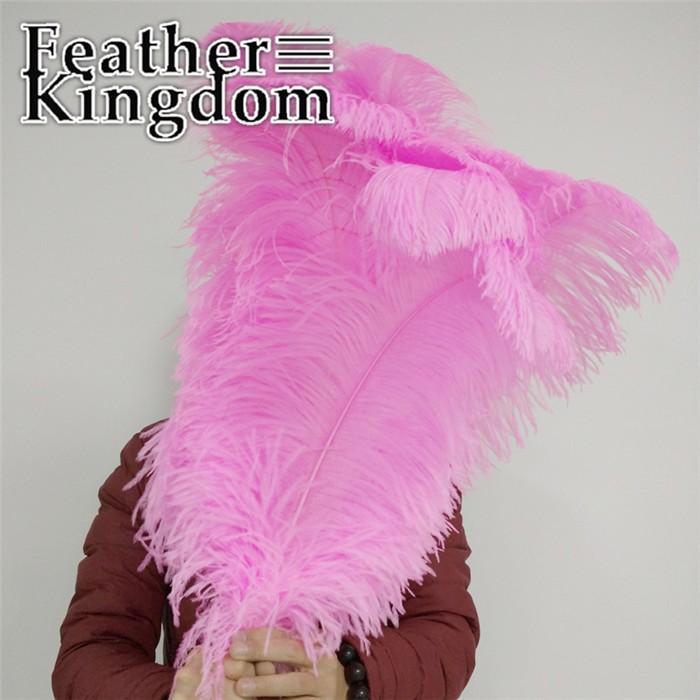 50-55cm pink ostrich feather 1