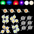 10pcs LED Diodes Light Bead 3W Watt Neutral Cool Cold Warm White Red 660nm Blue445nm Green