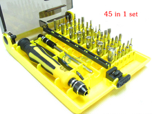 Free Shipping! Precision 45 In 1 Electron Torx Magnetic Screwdriver Tool Set hand tools Kit Opening Repair Phone Tools