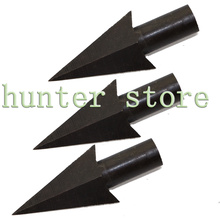 Free ship 7pcs black archery arrow heads broadheads swallow tail shaped bamboo arrow tips for recurve