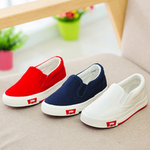 2015 YEESHOW Classic Canvas Kids Shoes For Children,Slip On Girls Shoes,Boys Shoes,White Children Shoes Girls,Meninos,Size 19-37