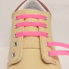 16pcs New 2016 Unisex Women Men Athletic Running No Tie Shoelaces Elastic Silicone Shoe Lace All Sneakers Fit Strap T000