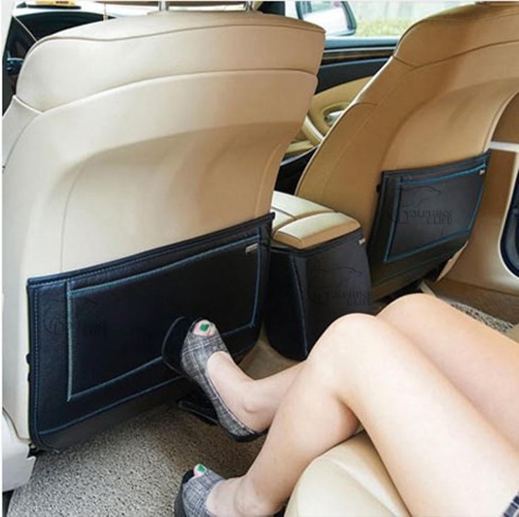 New car styling car Rear seat anti-play mat Anti-kick pad interior decorative mat for Hyundai Verna/ Solaris free shipping