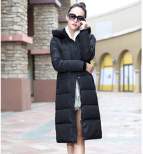 7 14 days To Moscow 2016 New winter design long overcoat women s cotton padded jacket