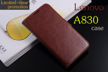 High quality Lenovo A830 leather case Business lenovo A 830 cell phone cases ultra-thin protective sleeve shell flip phone cover