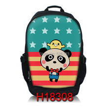 cartoon 15″ laptop bag with two-way separating zip multi-function notebook backpack for lenovo/dell/hp/acer etc.