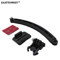 For Gopro Mount Helmet Extension Arm Flat 3M Adhesive Quick Release Buckle for Xiaomi Yi GoPro