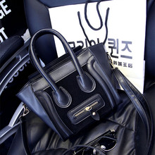 2015 smiley package fashion face bag nano luggagebag tote handbag Phanom Shoulder Bag hot women smiley bag small size