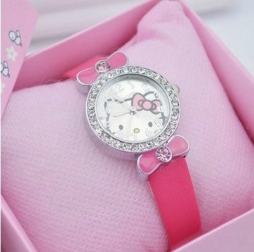    Relogio Feminino Relojes Mujer   Hello Kitty Skmei    Montre 