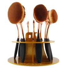 Paradise Best Selling 100% brand Hole Oval Makeup Brush Holder Drying Rack Organizer Cosmetic Shelf Tool Free Shipping Aug16