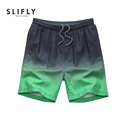 4XL Mens Hit Color Gradient Fast Dry Beach Shorts Drawstring Thin Casual Loose Shorts 2016 Summer