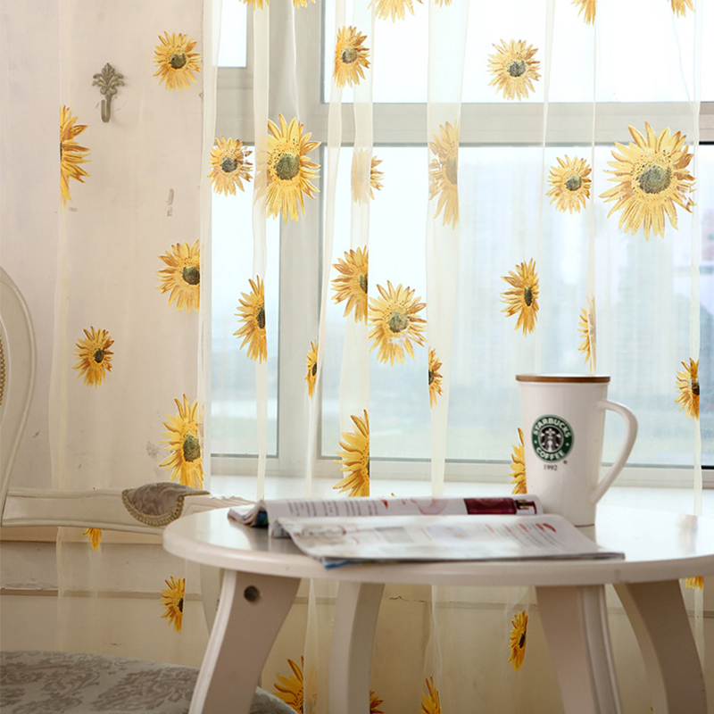 Popular Sunflower Kitchen CurtainsBuy Cheap Sunflower Kitchen Curtains