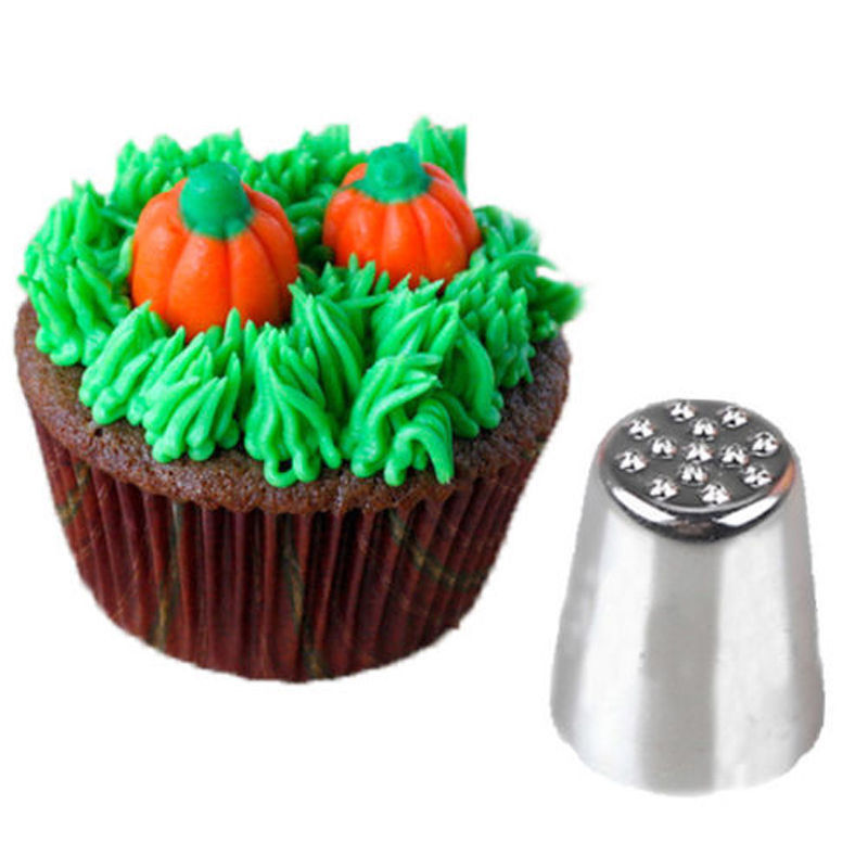 Silver Grass Hair Icing Pastry Piping Nozzle Cake Cupcake Decorating Tip Tools Set 1pcs