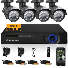 DEFEWAY 2TB HDD HD 1mega Home video surveillance dvr kits 8ch 720P 1080P HDMI output cctv security system 4pcs cctv camera